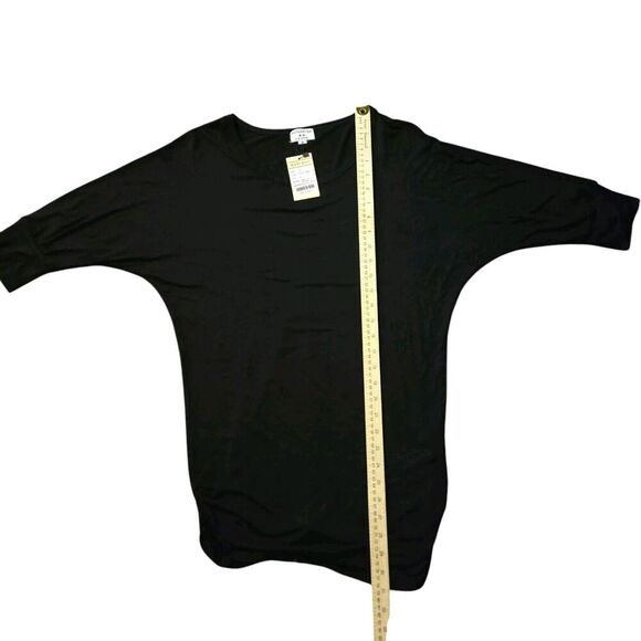 Matchstick Medium NWT Gathered Long Black Shirt Witchy Dark Academia - Picture 5 of 6